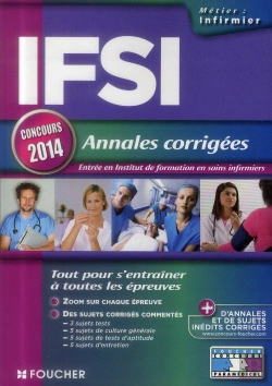 Bertrand.pt - Ifsi ; Annales Corrigées ; Concours 2014