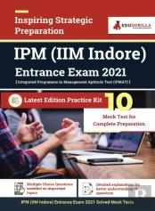 Iim-Indore Ipm (Integrated Programme In Management) Entrance Exam 2021 10 Mock Tests