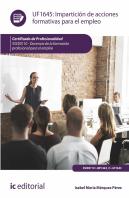 Imparticion De Acciones Formativas Para El Empleo. Ssce0110