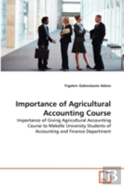 Importance Of Agricultural Accounting Course