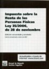 Impuesto Sobre La Renta De Las Personas Físicas Ley 35/2006, De 28 De Noviembre