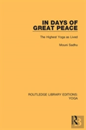In Days Of Great Peace