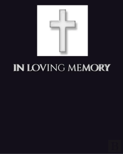 Bertrand.pt - In Loving Memory Funeral Blank Page Guest Book