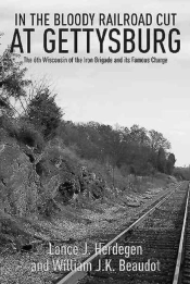 In The Bloody Railroad Cut At Gettysburg
