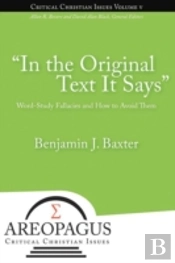 'In The Original Text It Says'