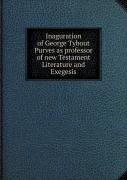 Inaguration Of George Tybout Purves As Professor Of New Testament Literature And Exegesis