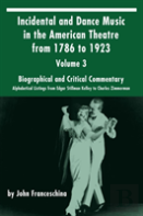 Incidental And Dance Music In The American Theatre From 1786 To 1923