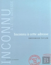 Inconnu A Cette Adresse ; Edition De Luxe