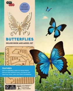 Bertrand.pt - Incredibuilds: Butterflies Deluxe Book And Model Set