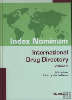 Bertrand.pt - Index Nominum International Drug Directory 20th Edition 2 Volumes With Cdrom