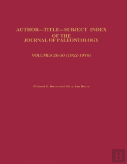 Bertrand.pt - Index Of The Journal Of Paleontology
