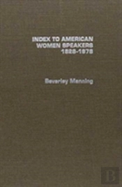 Index To American Women Speakers, 1828-1978