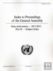 Index To Proceedings Of The General Assembly