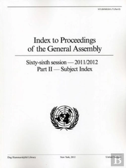 Bertrand.pt - Index To Proceedings Of The General Assembly
