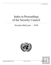 Index To Proceedings Of The Security Council
