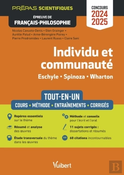 Bertrand.pt - Individu Et Communauté : Épreuve De Français-Philosophie ; Prépas Scientifiques ; Concours 2024-2025
