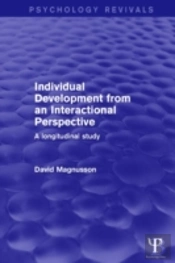 Individual Development From An Interactional Perspective