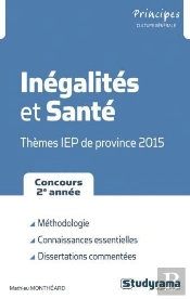 Inégalités Et Santé ; Thèmes Iep De Province 2015