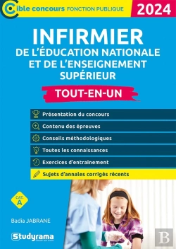 Bertrand.pt - Infirmier De L Education Nationale Et De L Enseignement Superieur  Tout-En-Un (Categorie Aa  Concou