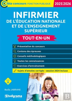 Bertrand.pt - Infirmier De L'Éducation Nationale Et De L'Enseignement Supérieur Tout-En-Un : Catégorie A (Édition 2025/2026)