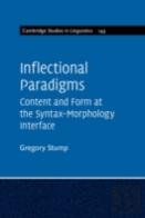 Inflectional Paradigms