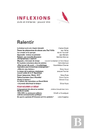 Inflexions : Inflexions N°61 : Ralentir