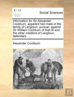 Bertrand.pt - Information For Sir Alexander Cockburn,