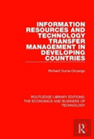 Information Resources And Technology Transfer Management In Developing Countries