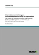 Informationsverarbeitung Zur Entscheidungsunterstatzung Im Unternehmen