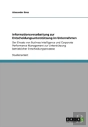 Informationsverarbeitung Zur Entscheidungsunterstatzung Im Unternehmen