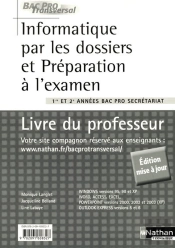 Informatique Par Les Dossiers Et Preparation A L'Examen Bac Pro Secretariat Bac Pro Transver Prof 08