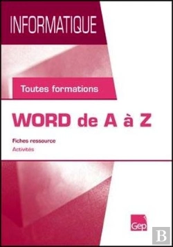 Bertrand.pt - Informatique ; Word De A À Z ; Fiches Ressources ; Activités ; Toutes Formations
