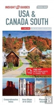 Insight Guides Travel Map Usa & Canada South (Insight Maps)