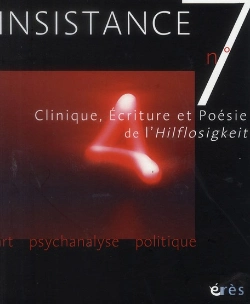 Bertrand.pt - Insistance 7 ; Clinique, Ecriture Et Poesie De L'Hilflosigkeit