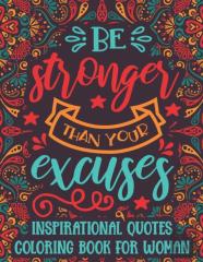 Inspirational Quotes Coloring Book For Woman