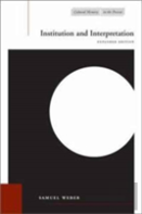 Institution And Interpretation