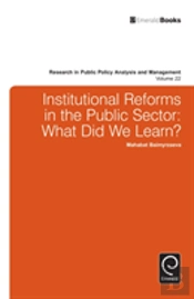 Institutional Reforms In The Public Sector