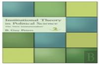 Institutional Theory In Political Science