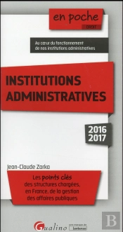 Institutions Administratives 2016-2017, 3eme Ed.