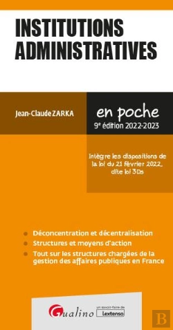 Bertrand.pt - Institutions Administratives - Integre Les Disposition De La Loi Dite 3ds De Fevrier 2022