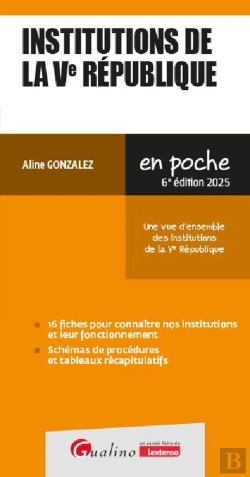 Bertrand.pt - Institutions De La Ve République : Une Vue D'Ensemble Des Institutions De La Ve République (6e Édition)