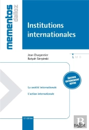 Institutions Internationales - 18e Edition