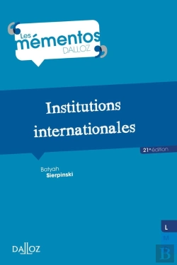 Bertrand.pt - Institutions Internationales - 21e Ed.