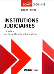 Institutions Judiciaires, 16eme Edition