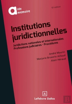 Bertrand.pt - Institutions Juridictionnelles (15e Édition)