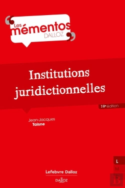 Bertrand.pt - Institutions Juridictionnelles (19e Édition)