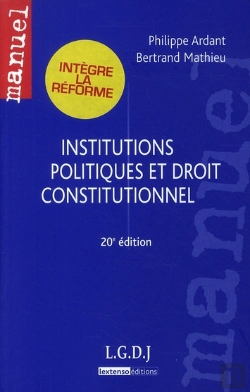 Bertrand.pt - Institutions Politiques Et Droit Constitutionnel (20e Édition)