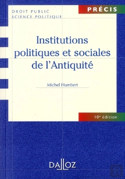 Bertrand.pt - Institutions Politiques Et Sociales De L'Antiquité (10e Édition)