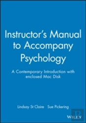 Instructor'S Manual To Accompany Psychology