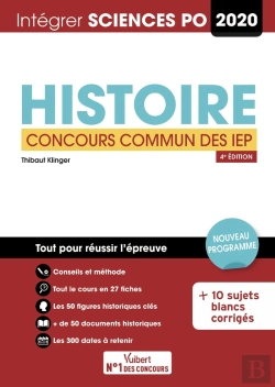 Bertrand.pt - Intégrer Sciences Po ; Histoire ; Concours Commun Des Iep 2020 (4e Édition)